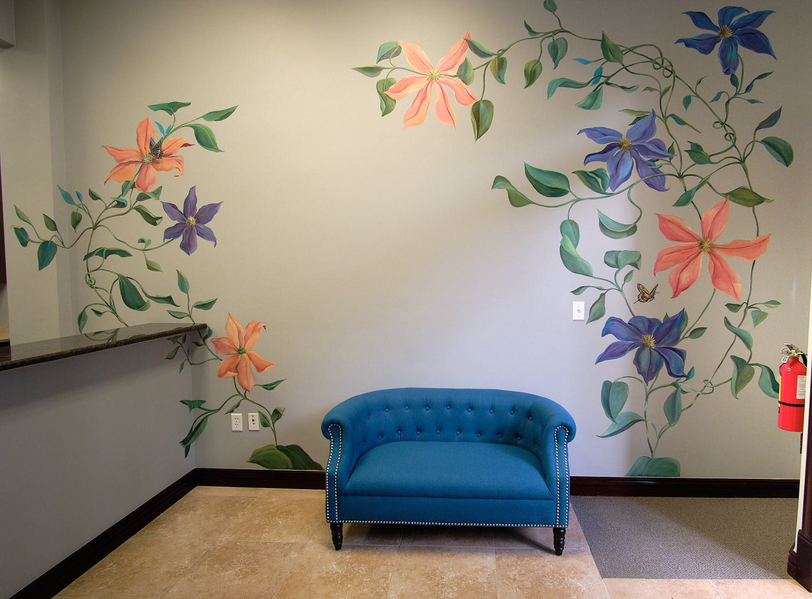 Advanced Chiropractic Lobby North and South Walls